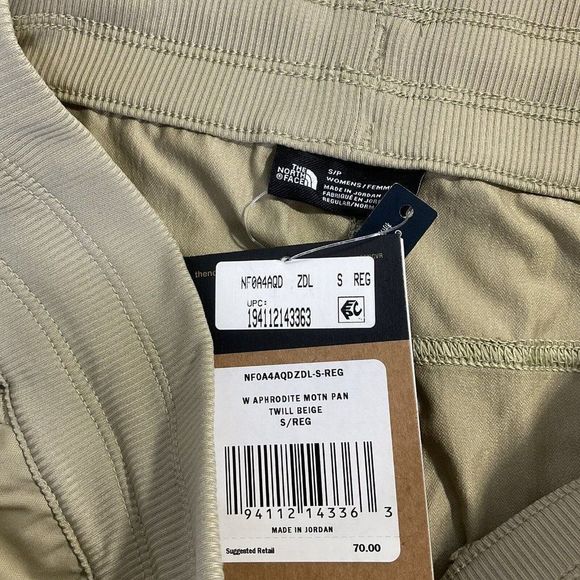 New The North Face Aphrodite Motion Pants Twill Beige Women's Small - Picture 3 of 6